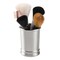 mDesign Stainless Steel Bathroom Cup, Toothbrush Holder, Tumbler, Brushed/Chrome